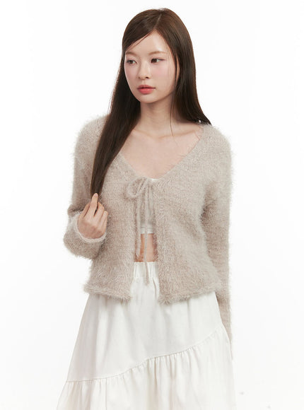 fuzzy-ribbon-tie-cardigan-ij527