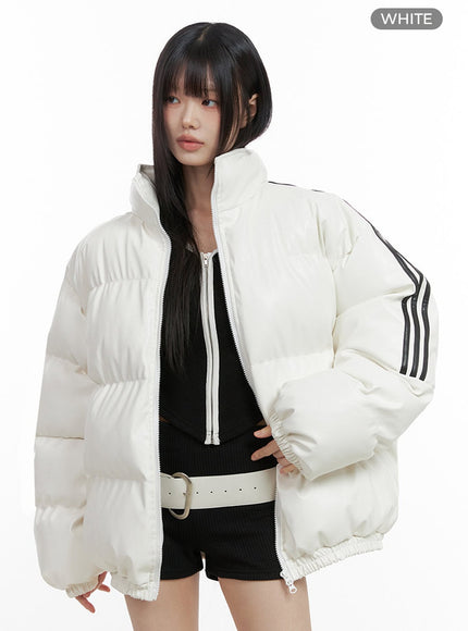 oversized-stripe-leather-padded-coat-io430