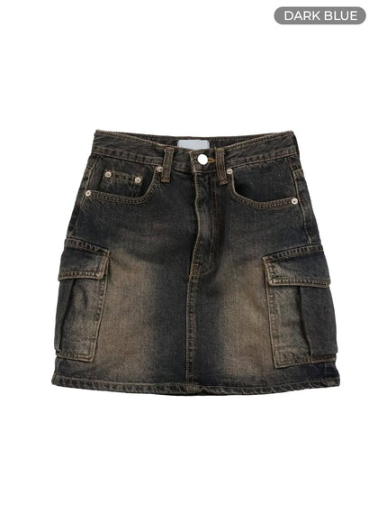 washed-denim-cargo-mini-skirt-iy410