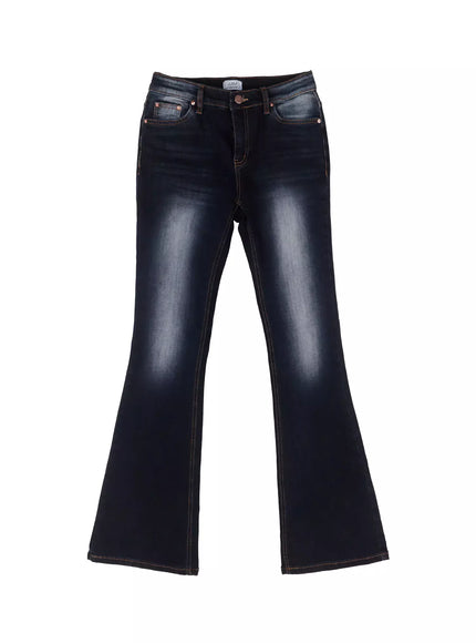 Aliyah Mid-Rise Flared Jeans IG528