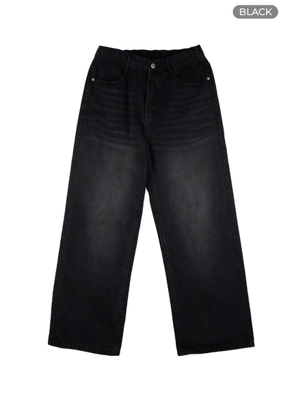 mens-banded-wide-leg-jeans-black-ig422