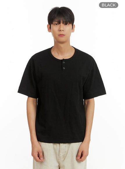 mens-cotton-round-neck-button-t-shirt-black-iu419