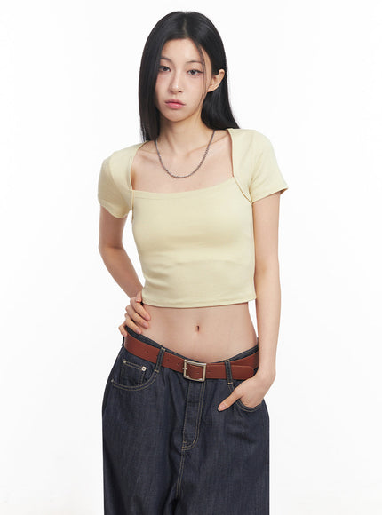 slim-fit-bolero-tee-iy516