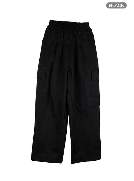 mens-solid-cargo-pants-black-iu412