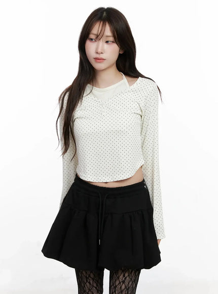polka-dot-layered-halter-top-in525