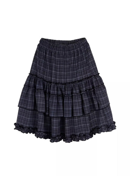 plaid-frill-tiered-midi-skirt-ia523