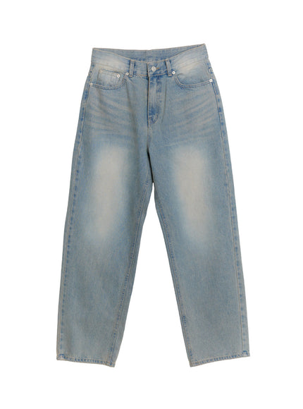 Kyla Washed Wide-Leg Baggy Jeans IF511