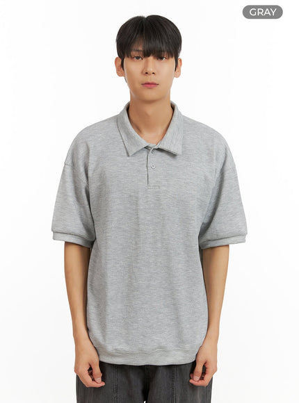 mens-cotton-polo-top-gray-iu418