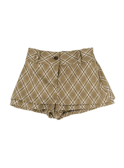 checkered-pleats-skort-ij521