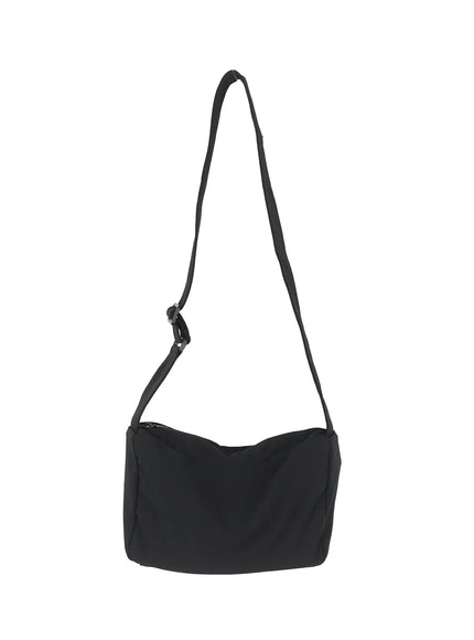mens-square-crossbody-bag / Black