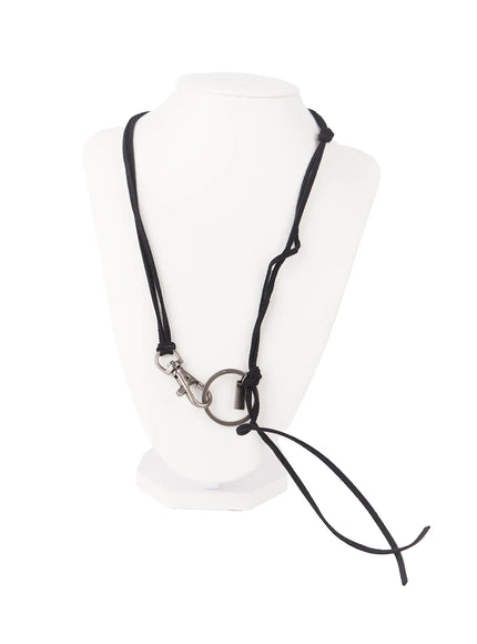 mens-rope-chain-necklace-il511 / Black