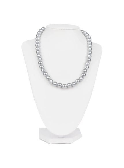 unique-faux-pearl-necklace-in510 / Gray