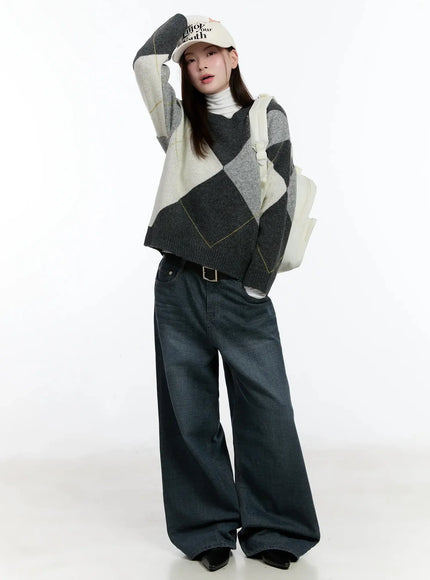 argyle-pattern-knit-sweater-id526