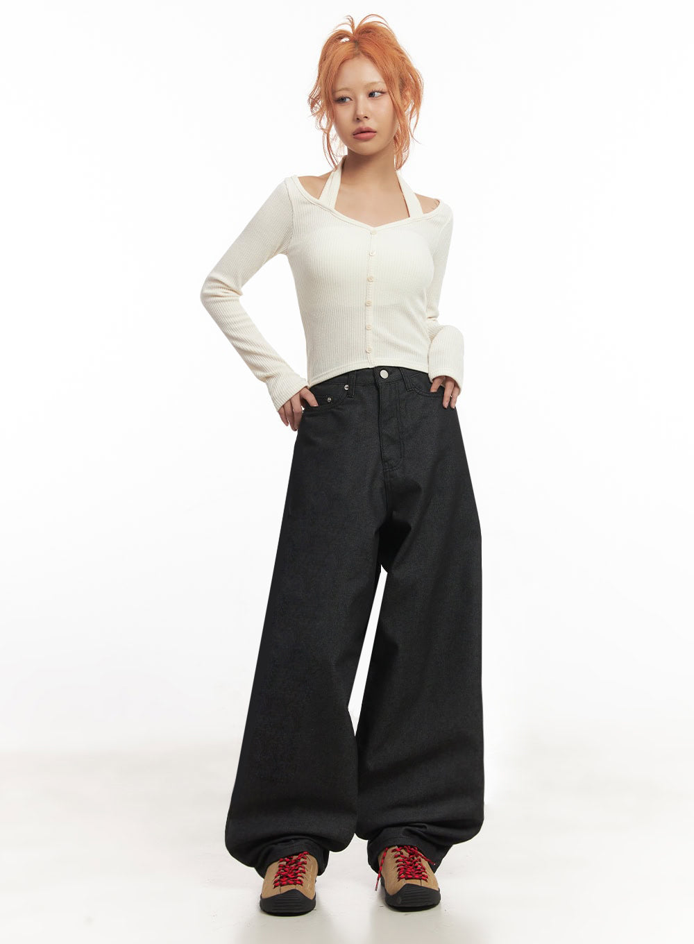 halter-buttoned-long-sleeve-top-ia515