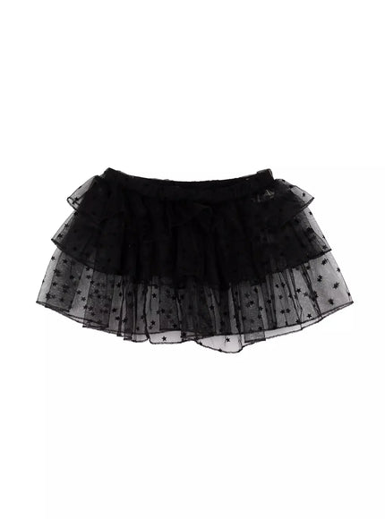 layered-star-mesh-skirt-id525