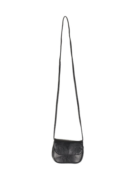 Classic Faux-Leather Crossbody Bag IY513