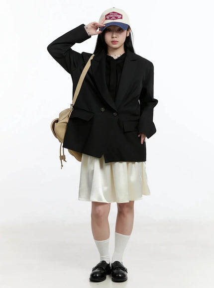 Oversized Double-Button Blazer IM519