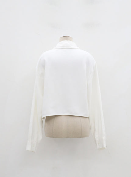 Cropped Button Shirt IJ331