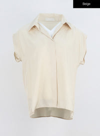 silky-short-sleeve-blouse-iy331