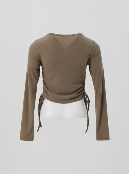 ruched-long-sleeve-top-is327