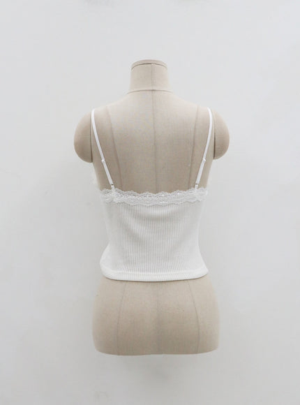 Crop Lingerie Style Tank Top IO26