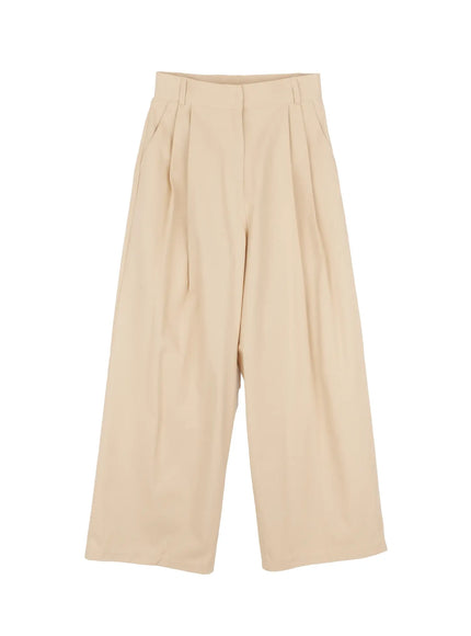 wide-leg-cotton-trousers-if520 / Beige
