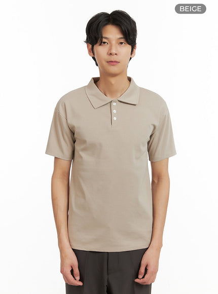 mens-basic-polo-shirt-iy402 / Beige