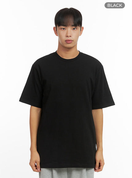 mens-solid-layered-t-shirt-io420 / Black