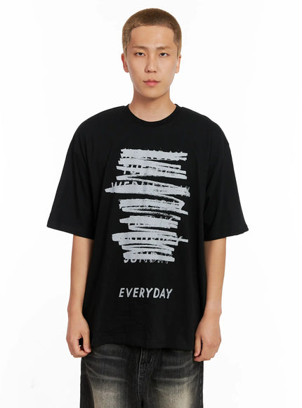 mens-everyday-graphic-tee-il521 / Black