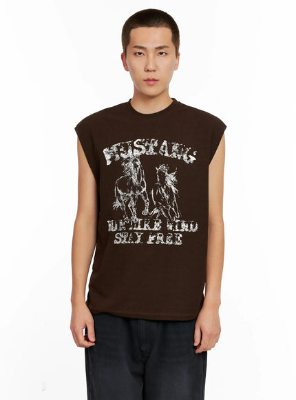Men's Mustang Graphic Muscle Tee IG511