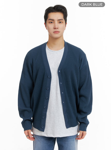 mens-wool-blend-cardigan-ia401 / Dark blue