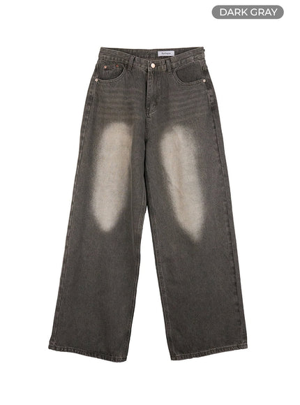 mens-wide-fit-jeans-io420 / Dark gray