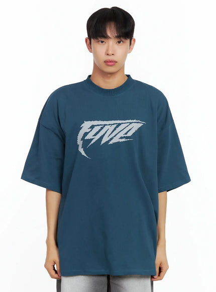 mens-edgy-graphic-t-shirt-il516 / Dark green