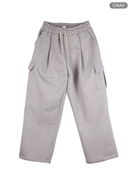 mens-soft-cargo-pants-io417 / Gray