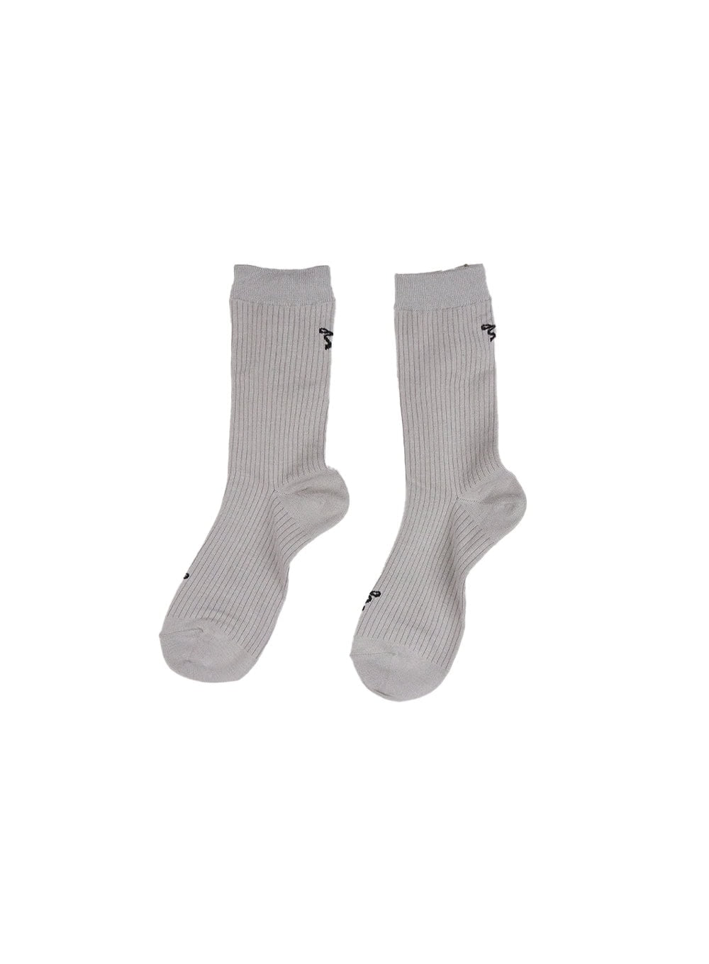 ribbon-printed-socks-if505 / Gray