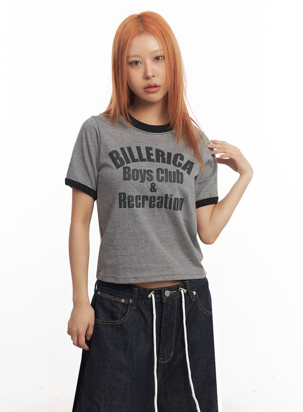 billerica-graphic-cotton-top-ia517 / Gray