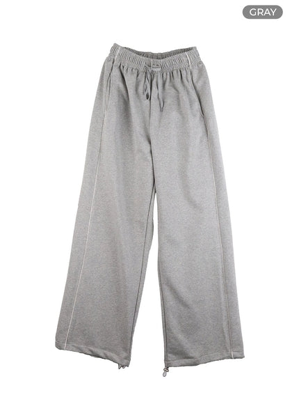 mens-drawstring-pants-iu405 / Gray