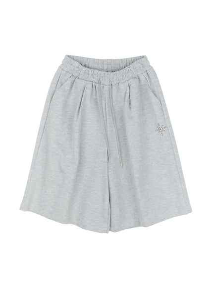 mens-studded-bermuda-shorts-ig511 / Gray