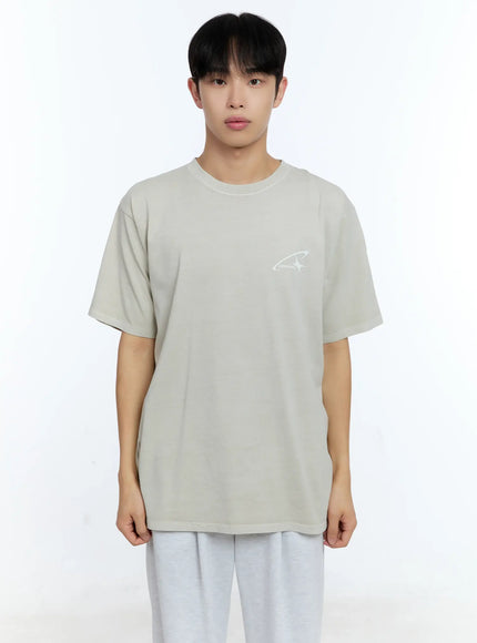 mens-vintage-washed-cotton-tee-ig515 / Light beige