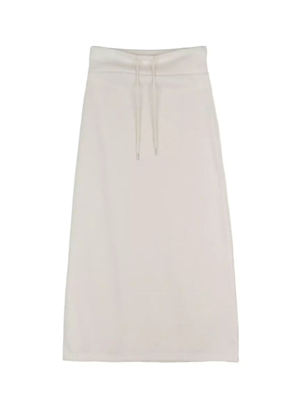 fleece-maxi-sweatskirt-in528 / Light beige