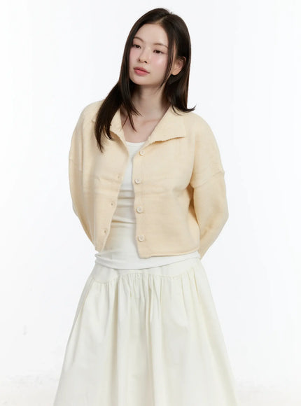 cropped-cardigan-id510 / Light beige