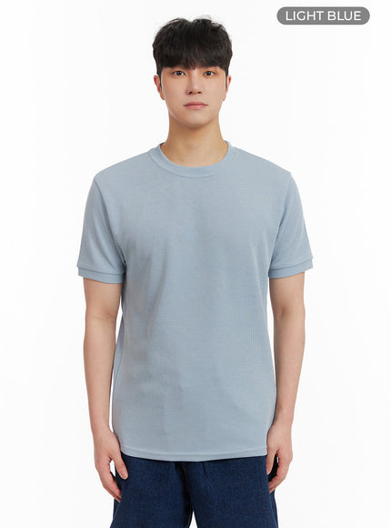 mens-solid-basic-t-shirt-ia402 / Light blue