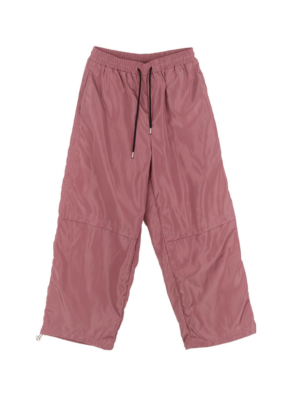 pintuck-wide-leg-windbreaker-trackpants-ia517 / Pink