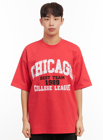 mens-graphic-t-shirt-if521 / Red