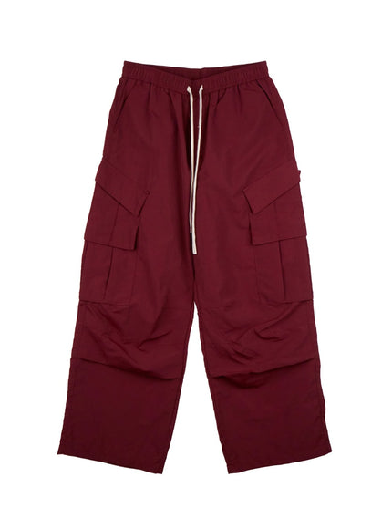 mens-adjustable-waist-cargo-pants-id406 / Red
