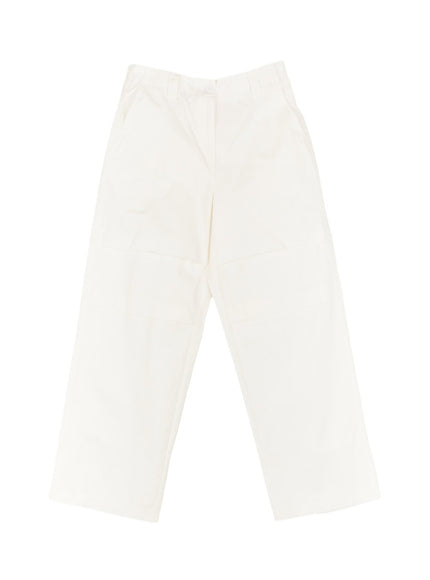 Wide-Fit Cotton Pintuck Trousers IM513