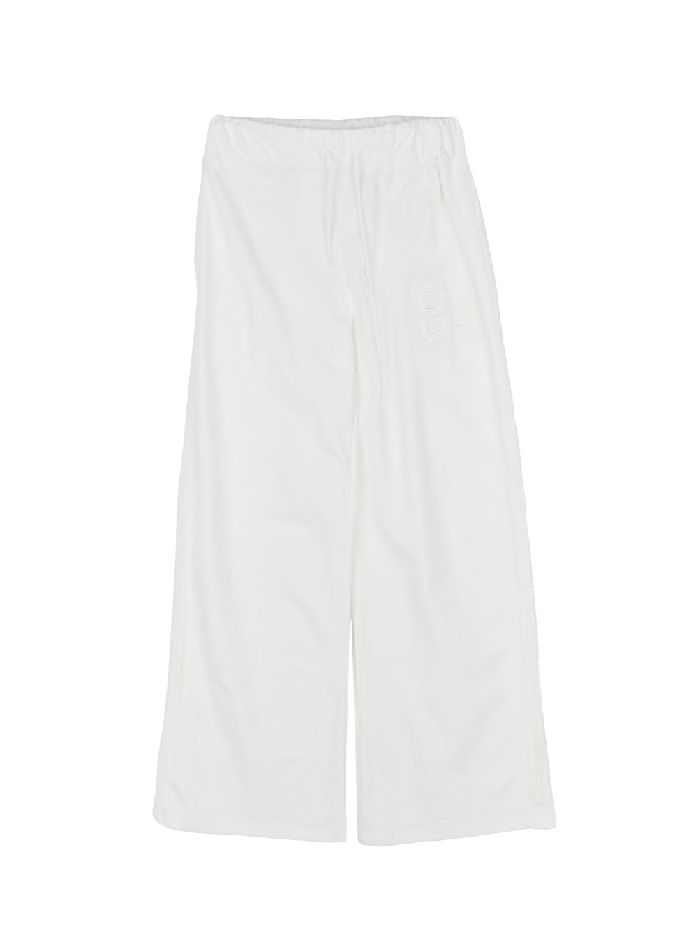 lace-embroidered-84-sweatpants-iy516 / White