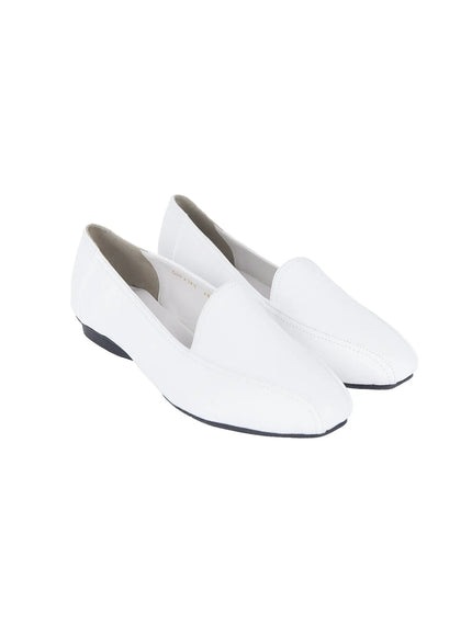 soft-faux-leather-loafers-is516 / White