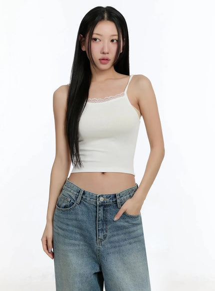 lace-cropped-tank-top-im509 / White