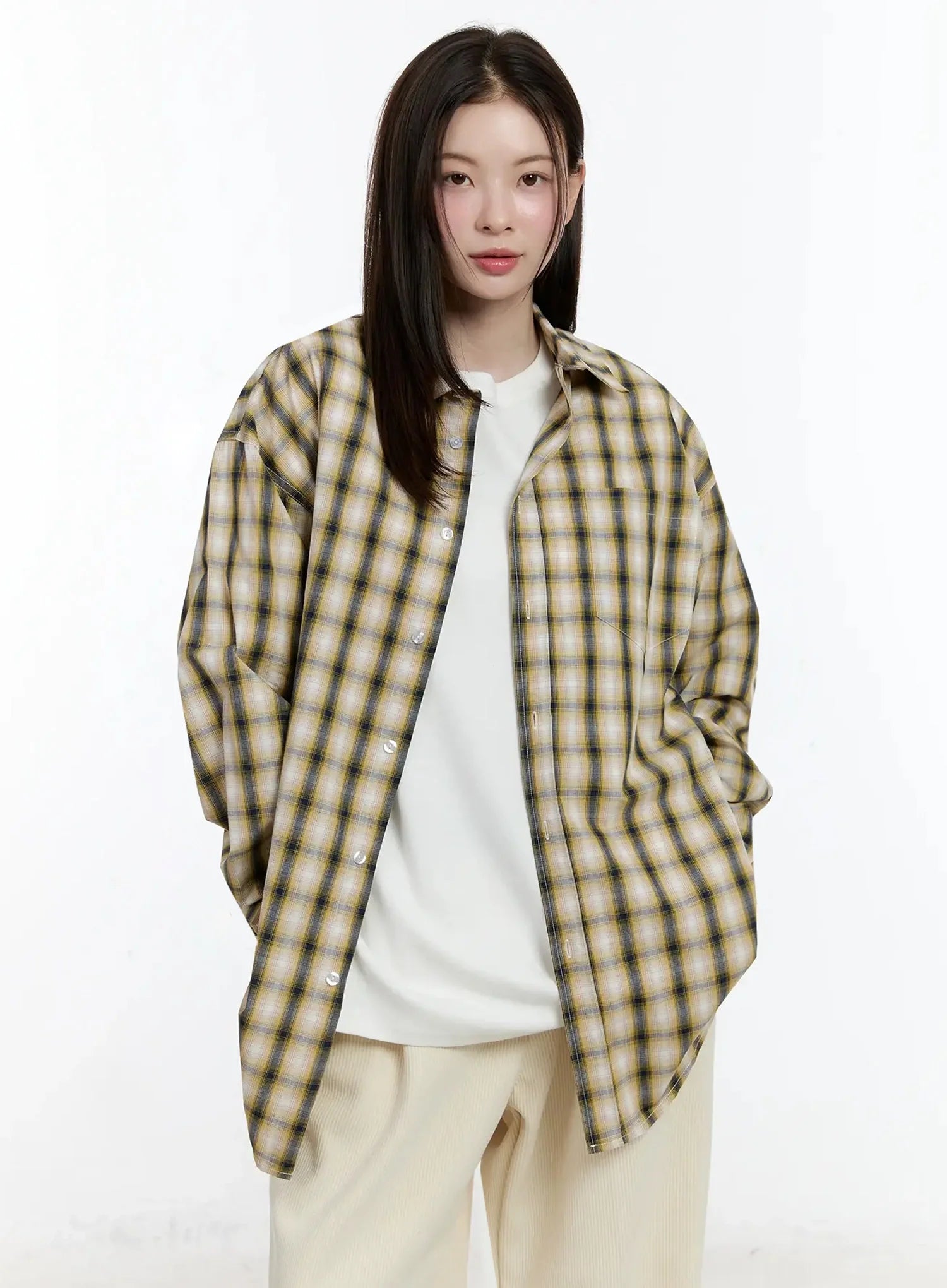 Oversized Check Shirt ID526 - Casual style | LEWKIN – LEWKIN - CANADA Oversized Check Shirt ID526 - Casual style | LEWKIN – LEWKIN - CANADA